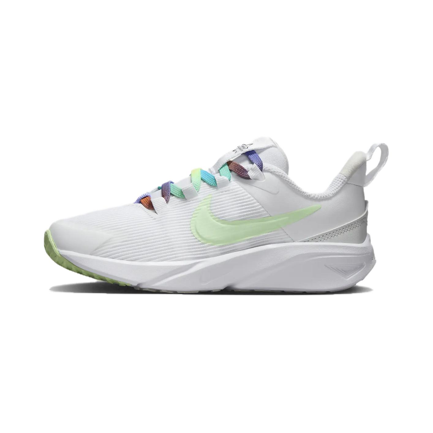 

Star Runner 4 Детские Беговые Кроссовки Дошкольные Nike, Белый Зеленый