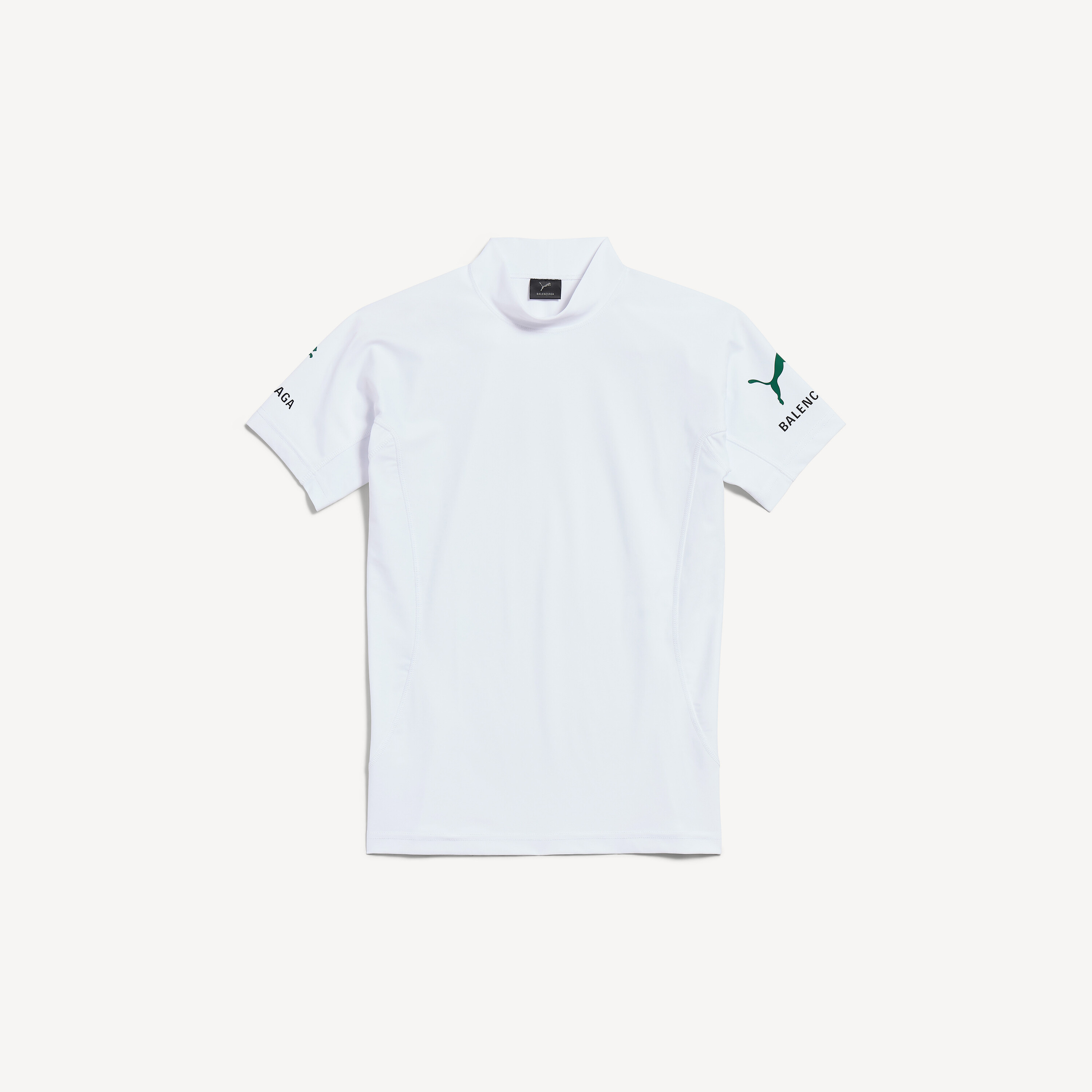 

Облегающая футболка Balenciaga I Puma белого цвета