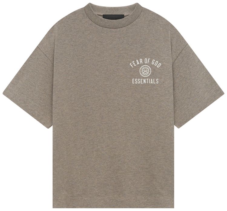 

Футболка Fear of God Essentials Kids Jersey Crewneck Tee 'Heather Grey', серый