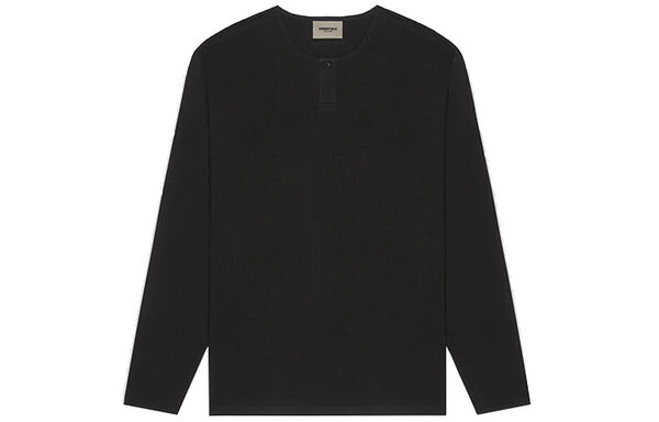Футболка fw20 thermal long sleeve logo tee 'black' Fear Of God Essentials, черный — фото 2