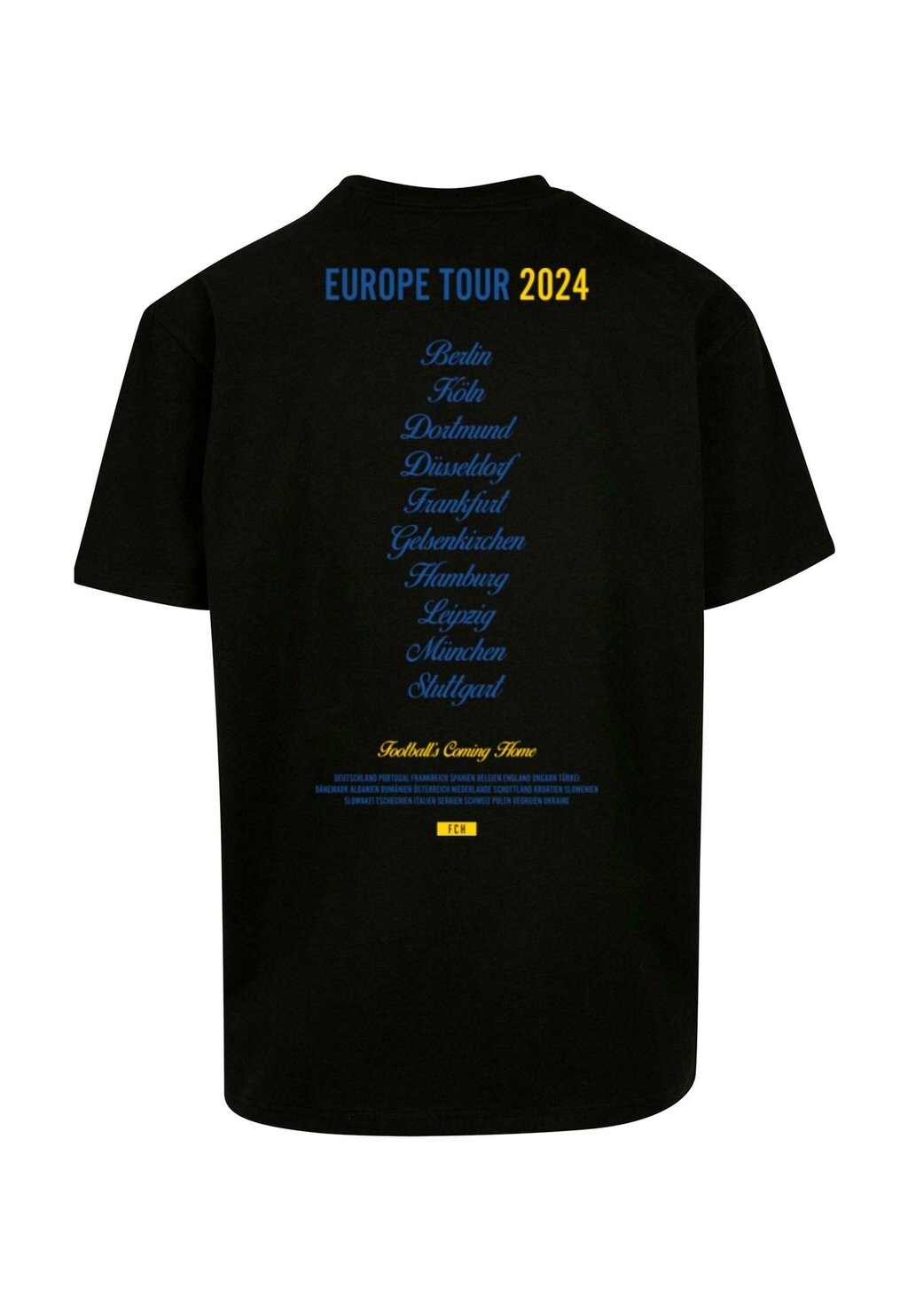 

Футболка с принтом FOOTBALL'S COMING HOME TOUR Upscale by Mister Tee, черный