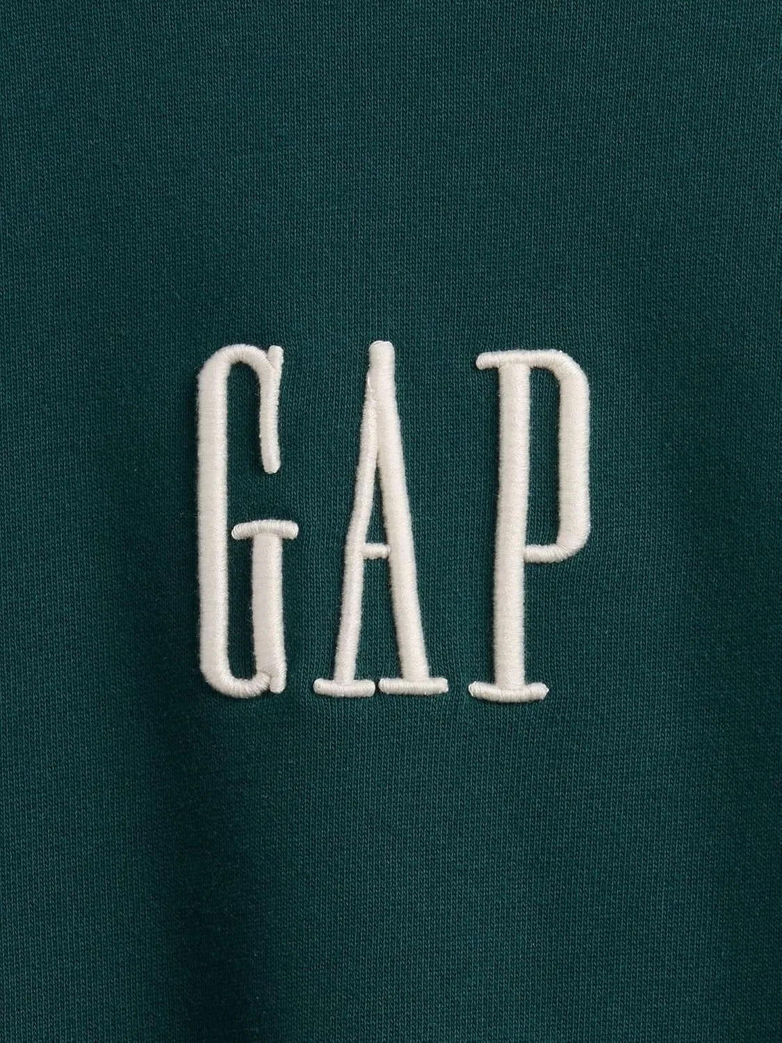 Толстовка GAP Men's Logo Crewneck Fleece, зеленый — фото 4