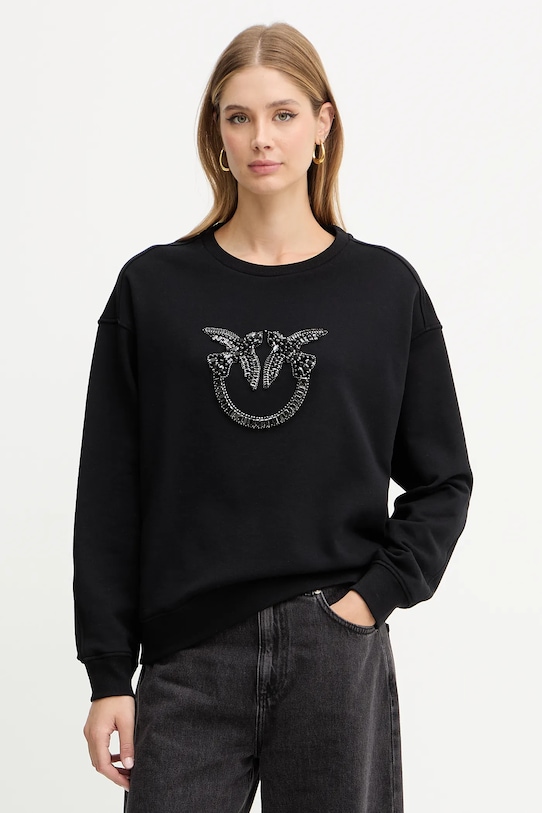 

Хлопковая толстовка Pinko, черный