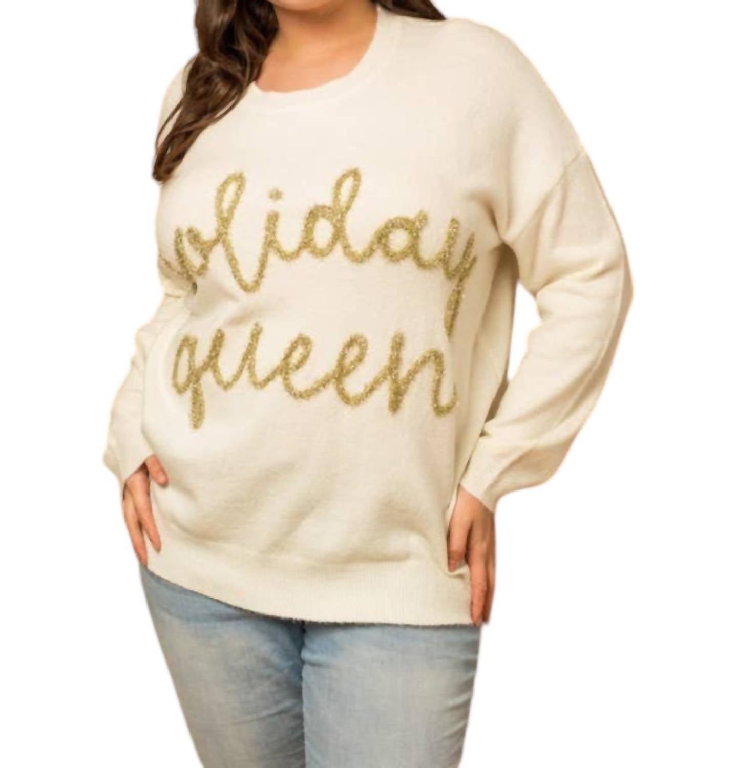 

Свитер Holiday Queen - Plus In White GILLI