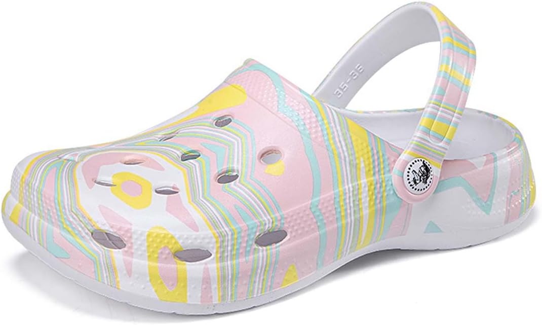 

Садовые сандалии HYDLONGR для мужчин и женщин, легкие, дышащие, быстро сохнущие пляжные тапочки, нескользящие мюли, сабо, желтый/розовый/голубой