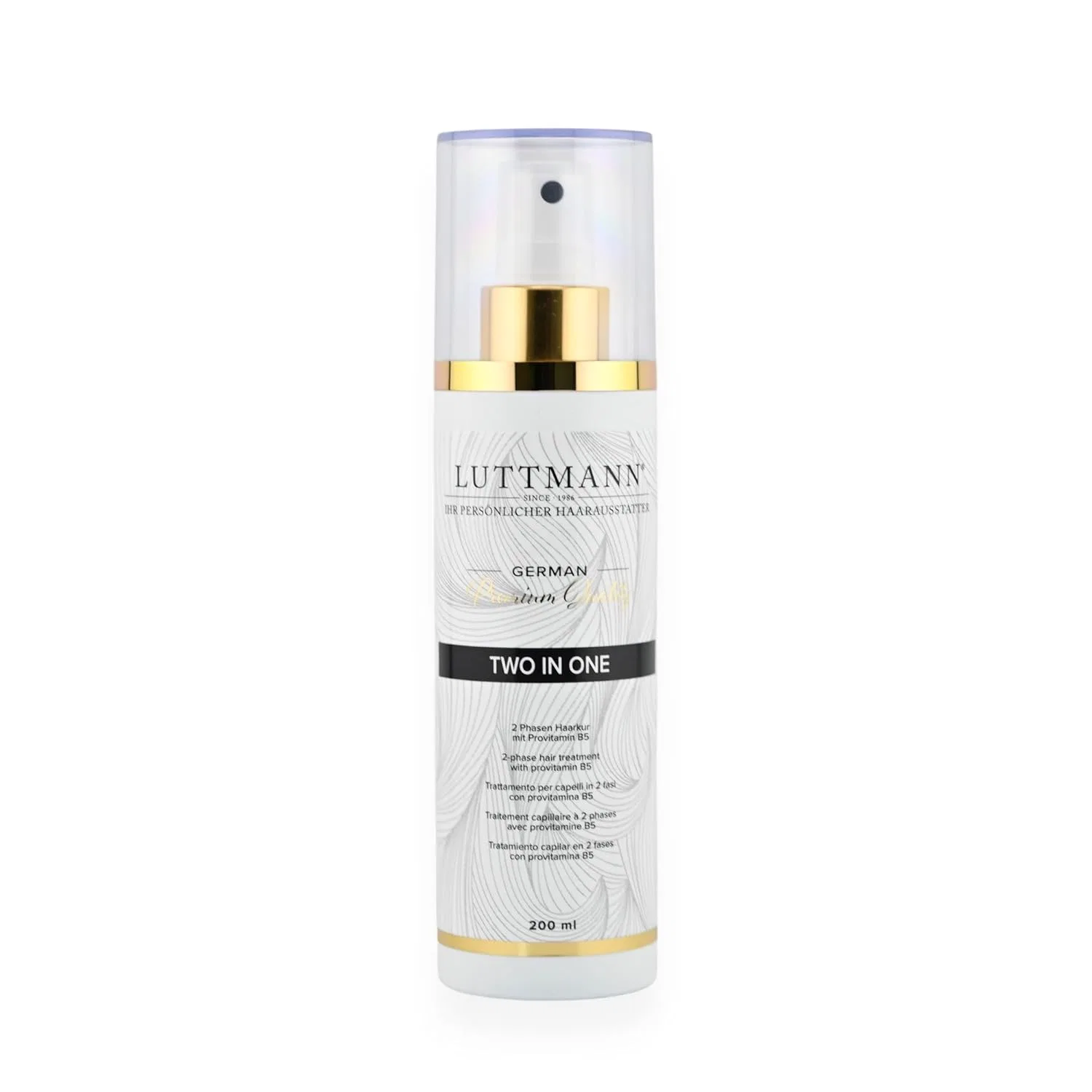 Двухфазный несмываемый спрей для волос с провитамином B5 от Two In One Spray Luttmann
