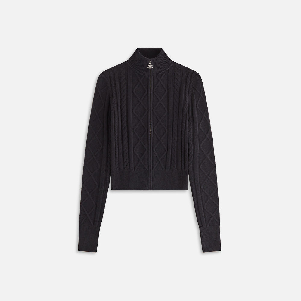 

Куртка Kith Women Terrell Cable Knit Track Zip, черный