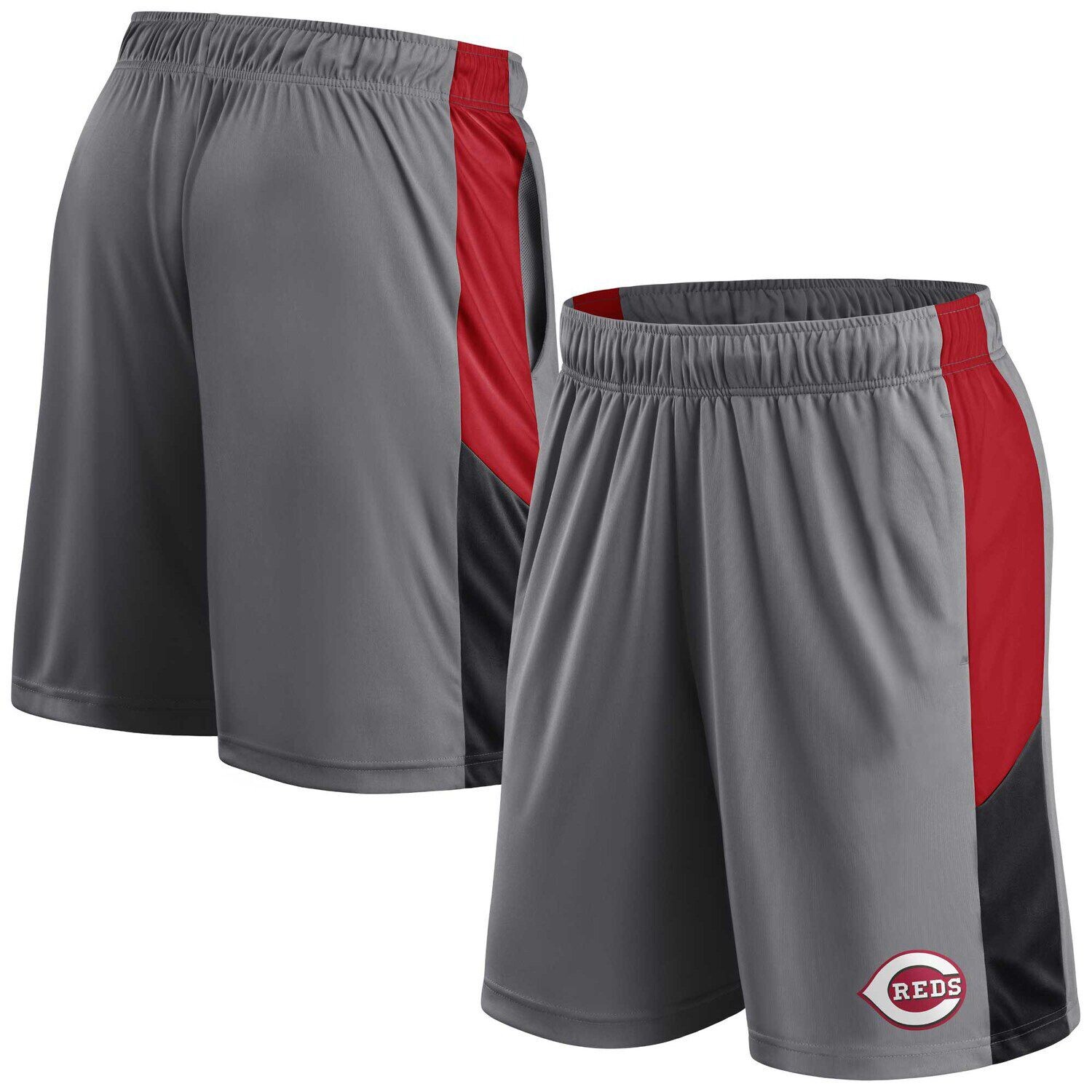 

Мужские шорты Profile серого/красного цвета Cincinnati Reds Team