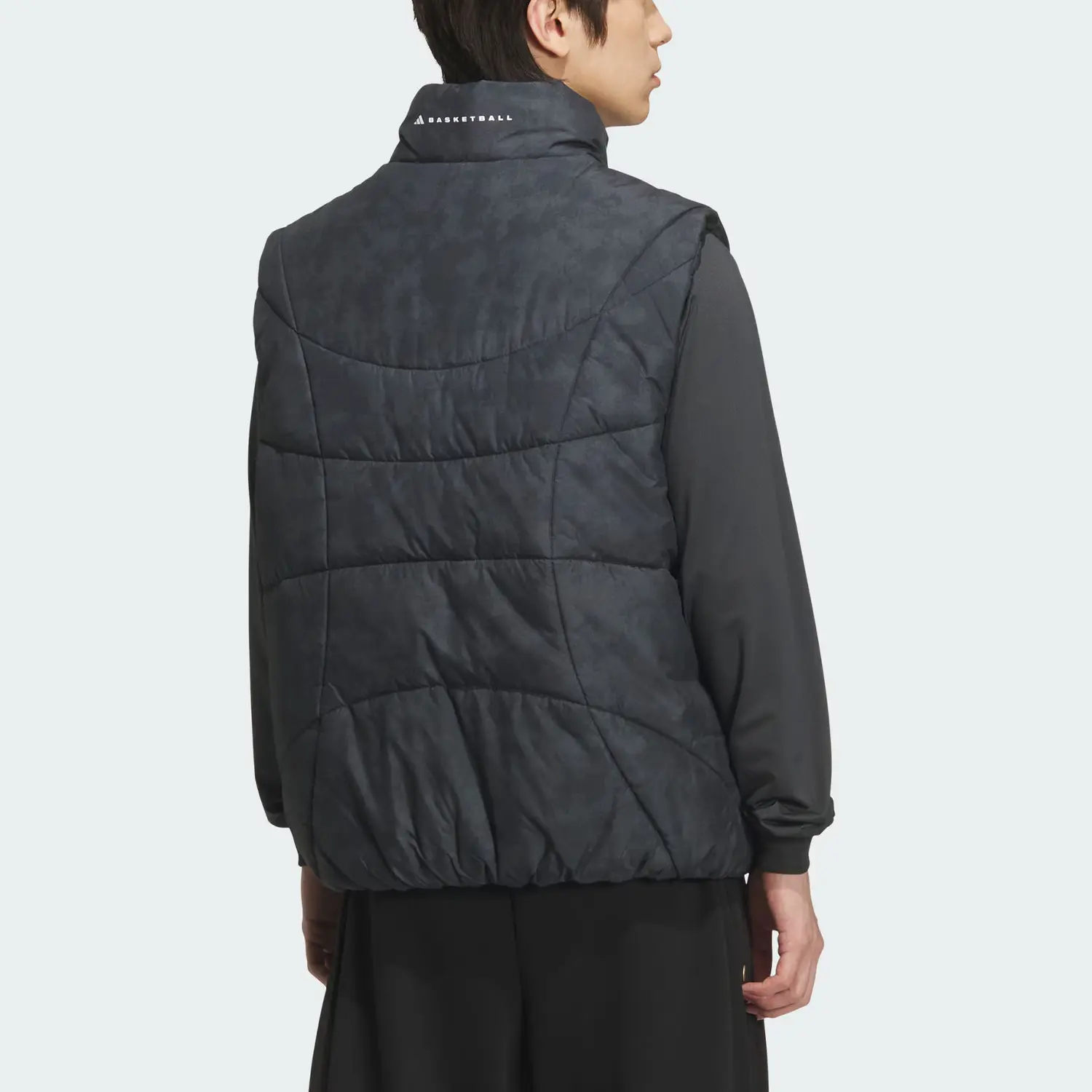 Баскетбольный жилет с подкладкой fw25 men's Adidas, черный — фото 4