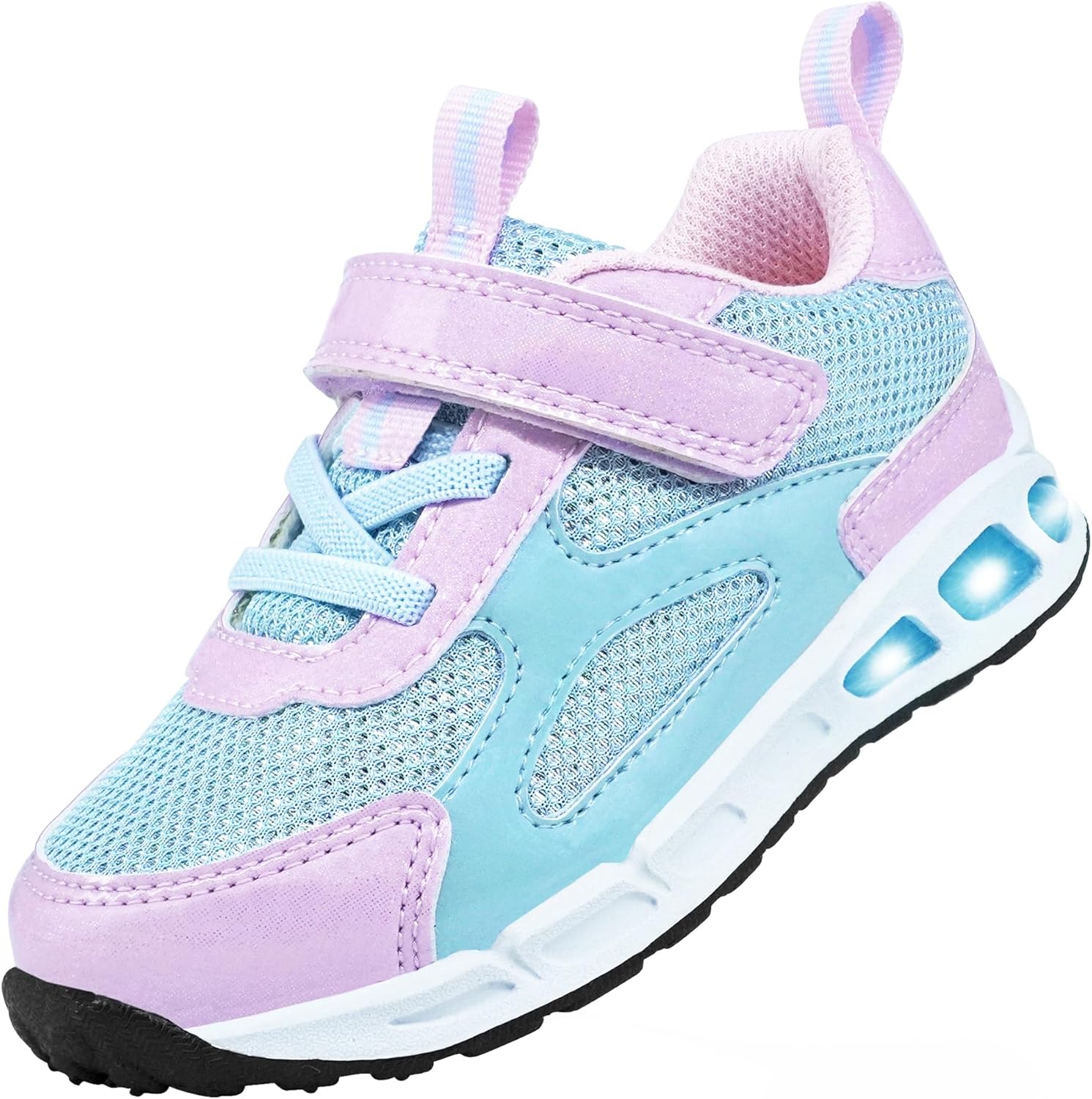 

Детские кроссовки Floranate с подсветкой для мальчиков и девочек, светящиеся LED, легкие для прогулок и тенниса, для малышей и маленьких детей, фиолетовый