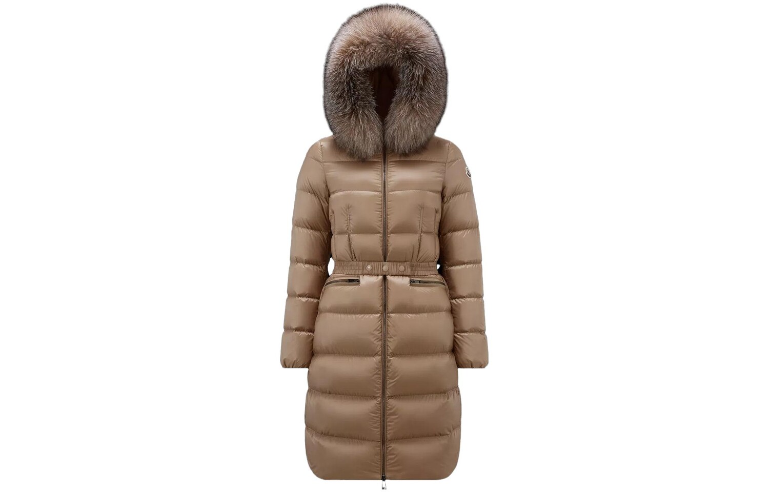 

Пуховик женский Moncler, коричневый