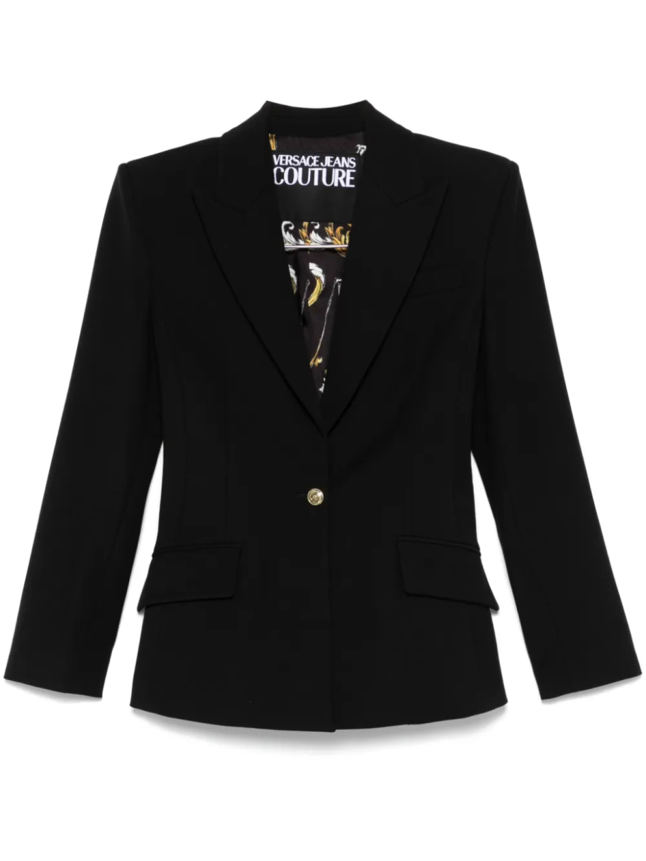 

Versace Jeans Couture блейзер из ткани кади, черный