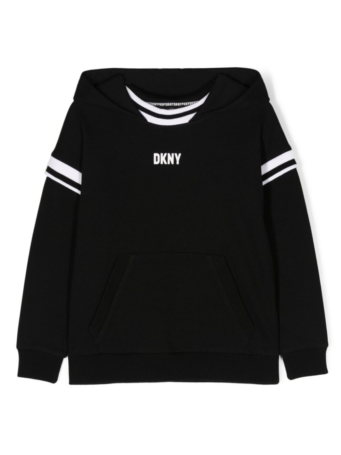 

DKNY толстовка с капюшоном и логотипом, черный
