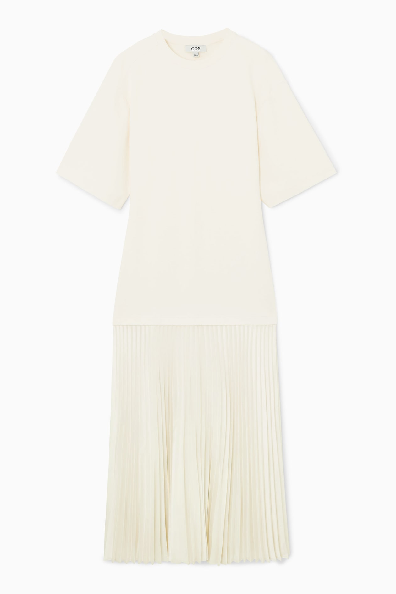 

Платье со складками COS, белый