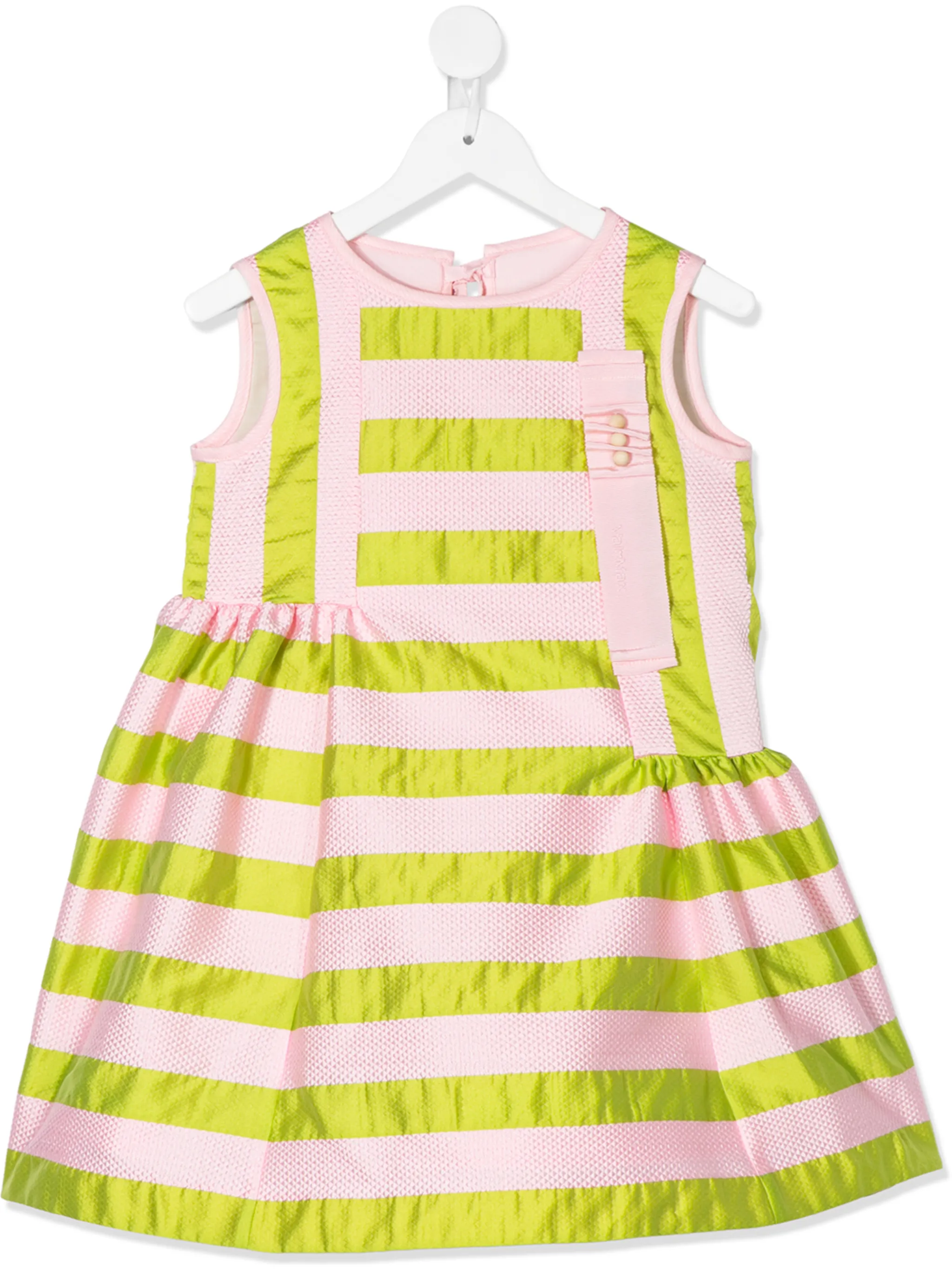 

Атласное платье в полоску Valmax Kids, розовый