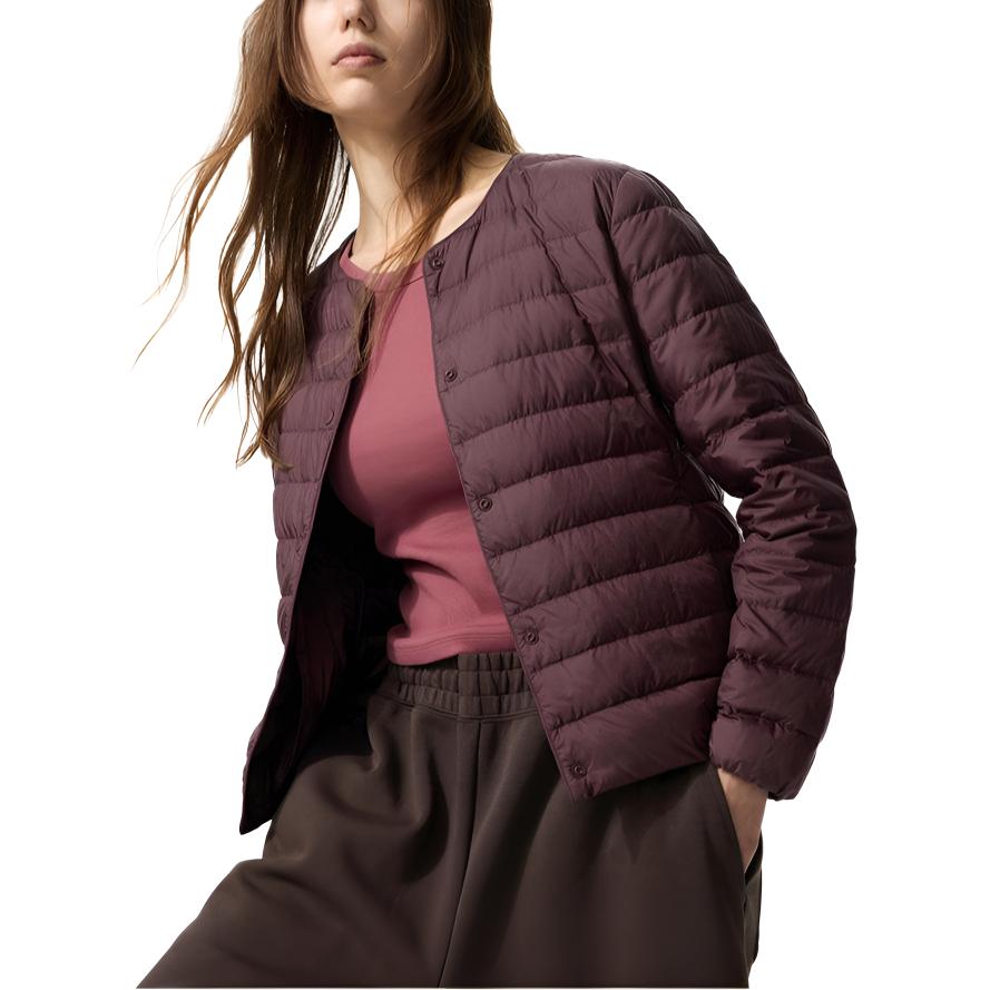 

Куртка FW25 Down для женщин UNIQLO, бордовый