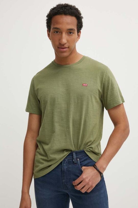 

Хлопковая футболка Levi's, зеленый