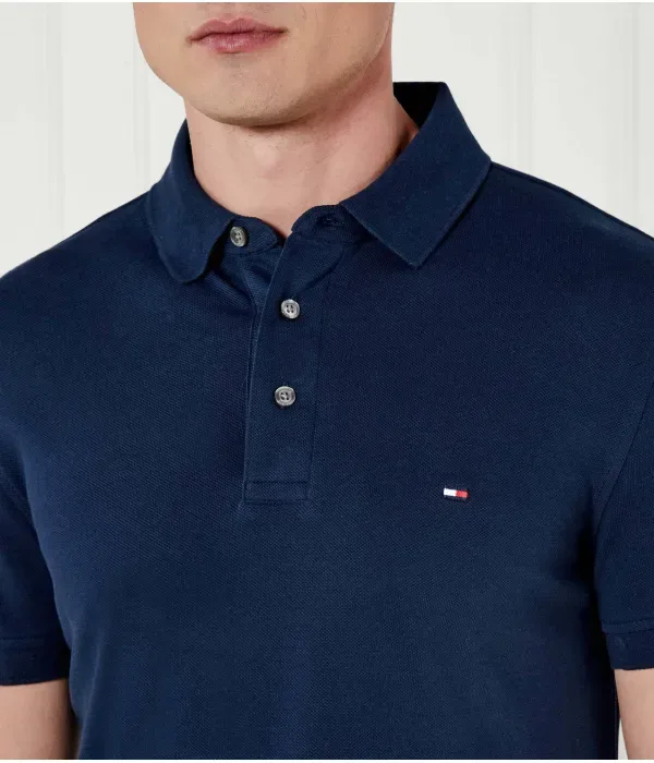 Поло 1985 slim fit Tommy Hilfiger, темно-синий — фото 4