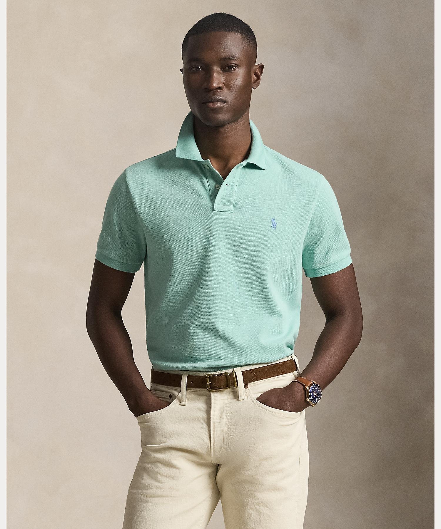 Культовая сетчатая рубашка поло Polo Ralph Lauren, 300 Green