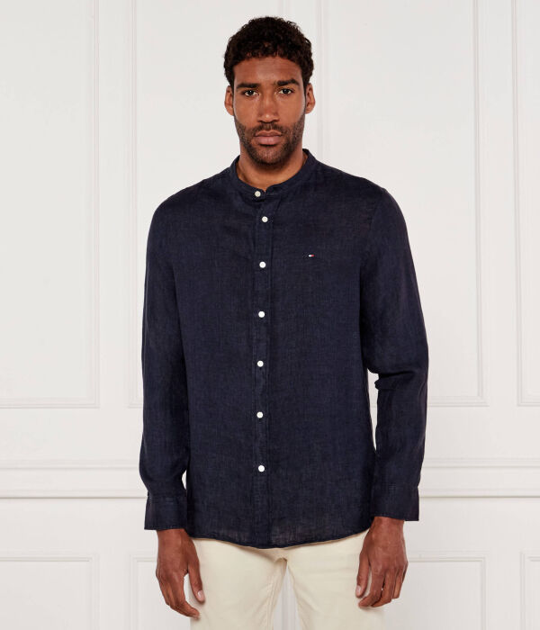 

Льняная рубашка Regular fit Tommy Hilfiger, синий