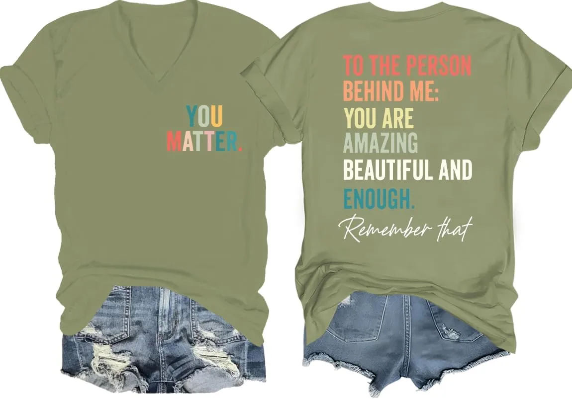 Футболка с принтом "You are Enough"