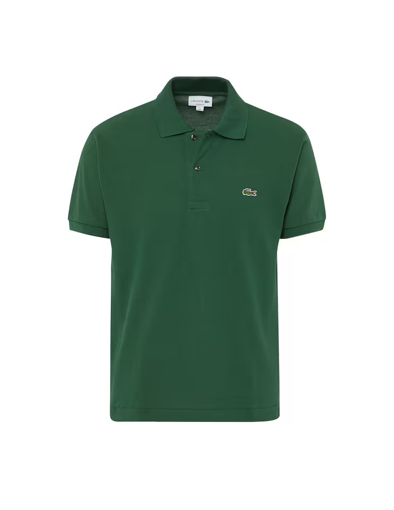 Поло с короткими рукавами классического кроя Lacoste, зеленый — фото 4