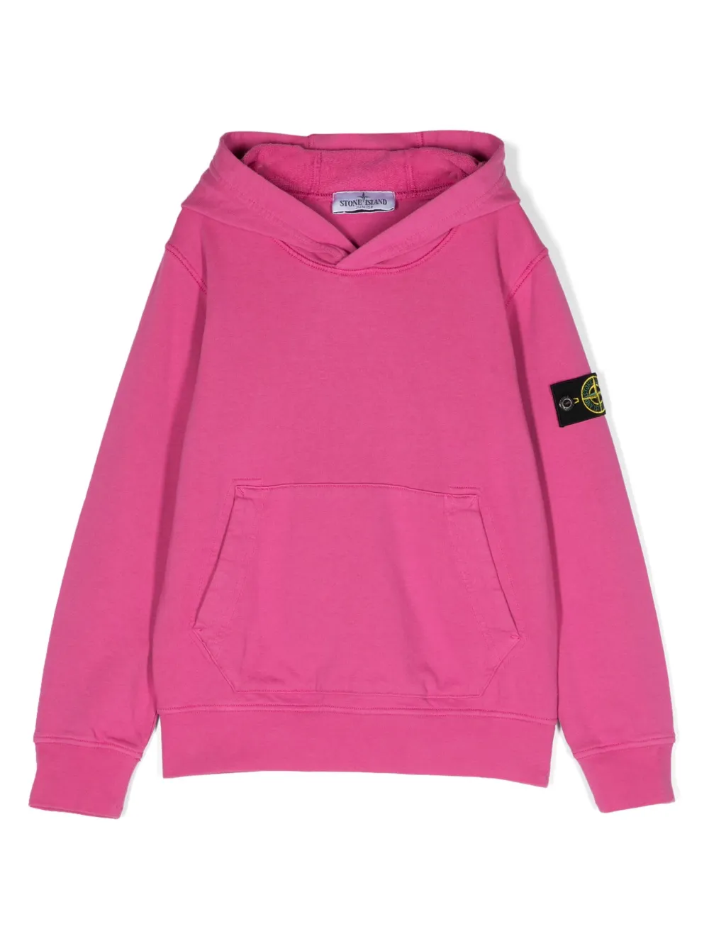 

Худи с нашивкой Compass Stone Island Junior, розовый