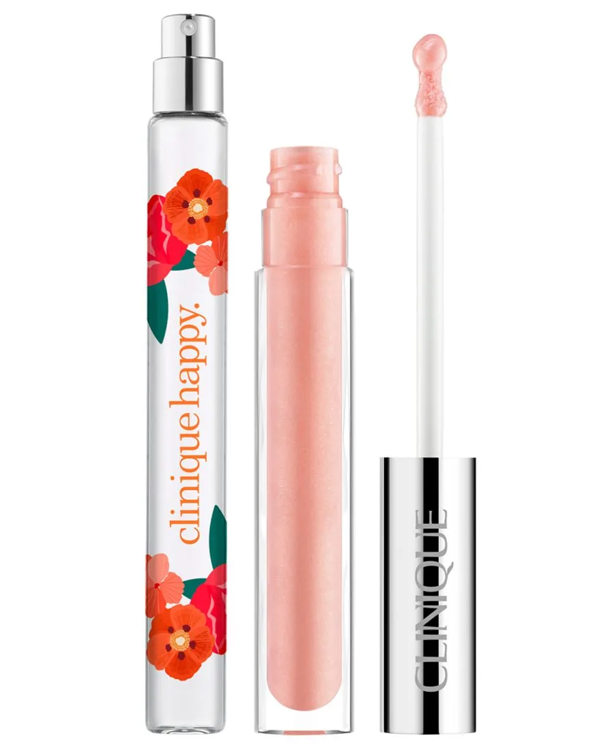 Clinique Подарочный набор Happy Little Things из 2 предметов: аромат и блеск для губ — фото 2