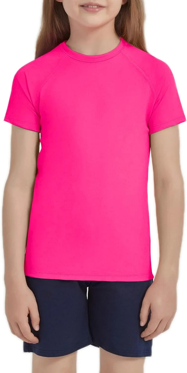 Рашгард для мальчиков и девочек UPF 50+, Shouldin, Hot Pink