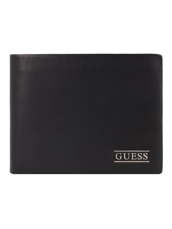 

Кошелек Guess New RFID Schutz Leder 12 cm, черный