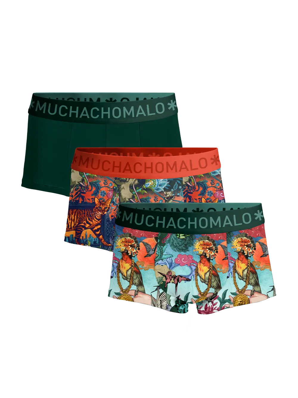 

Боксеры 3 шт трусы Muchachomalo, мультиколор