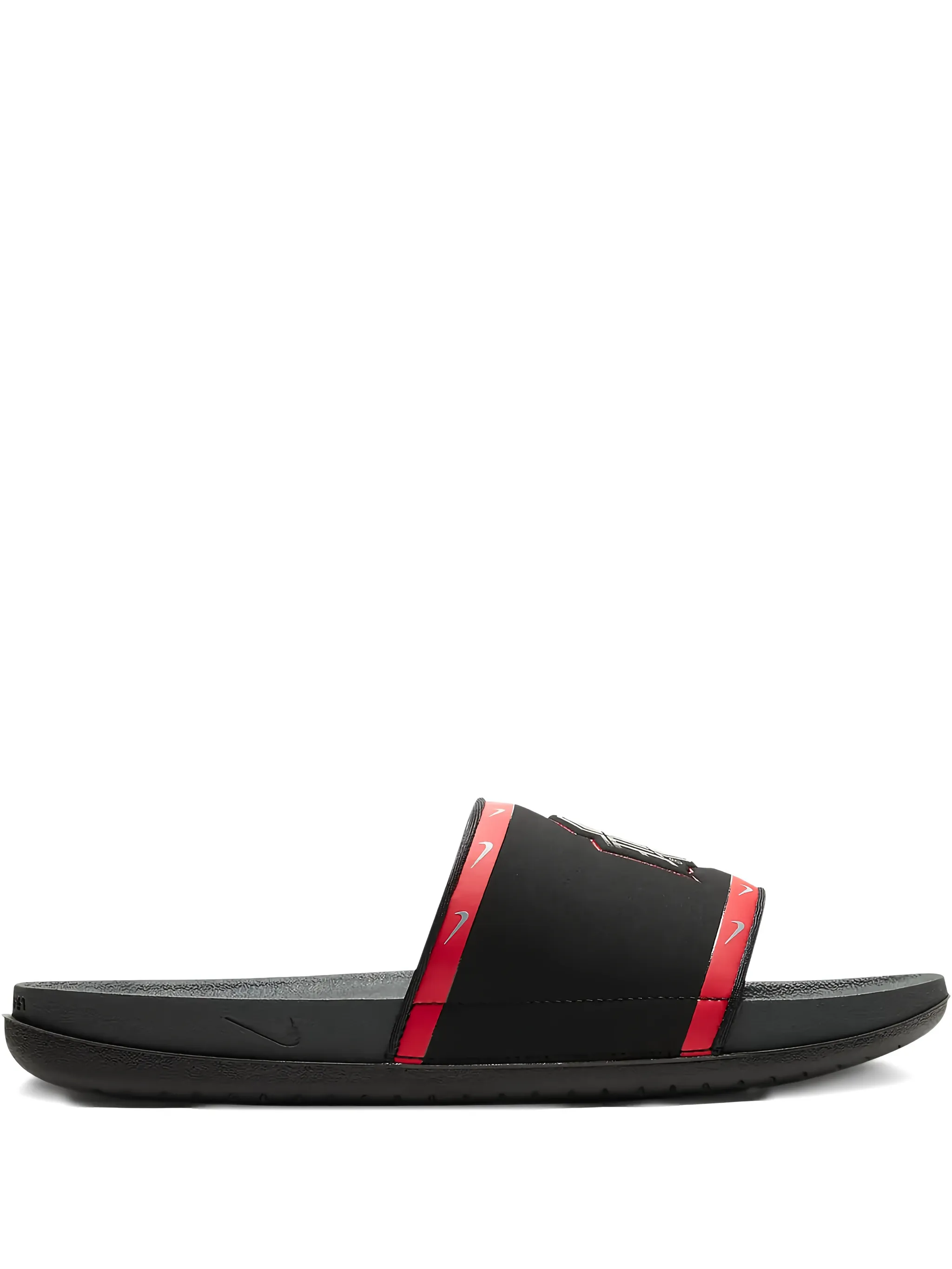 

Слайды с подробным описанием логотипа вне корта Nike, черный