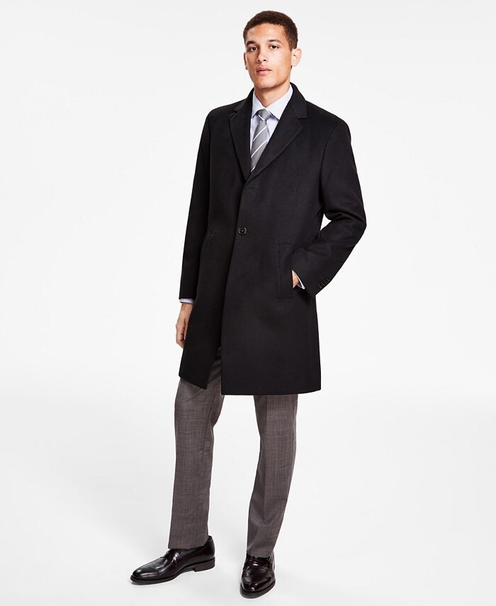 

Мужские однотонные пальто классического кроя Kenneth Cole Reaction, черный