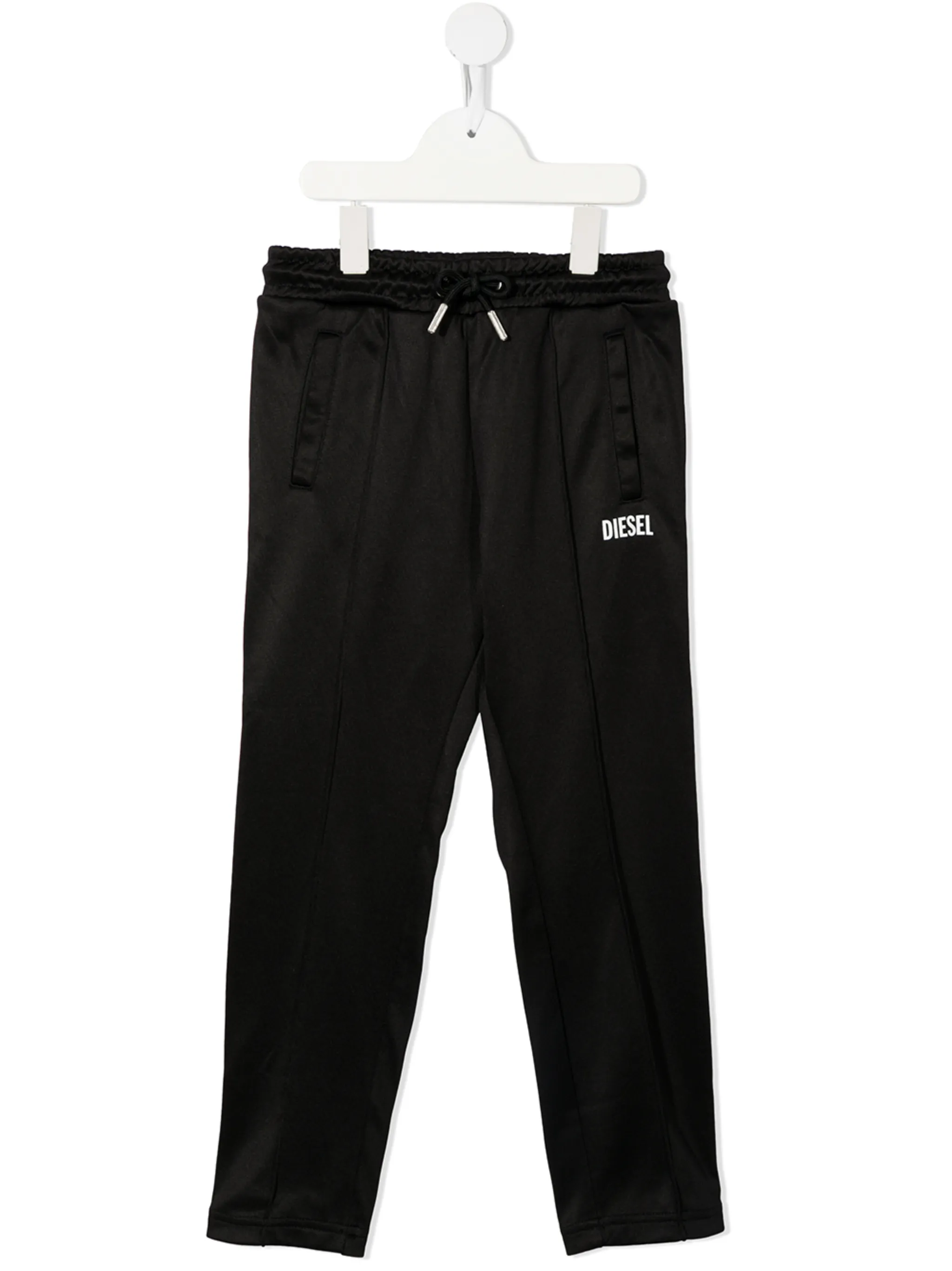 

Спортивные брюки с кулиской и логотипом Diesel Kids, черный