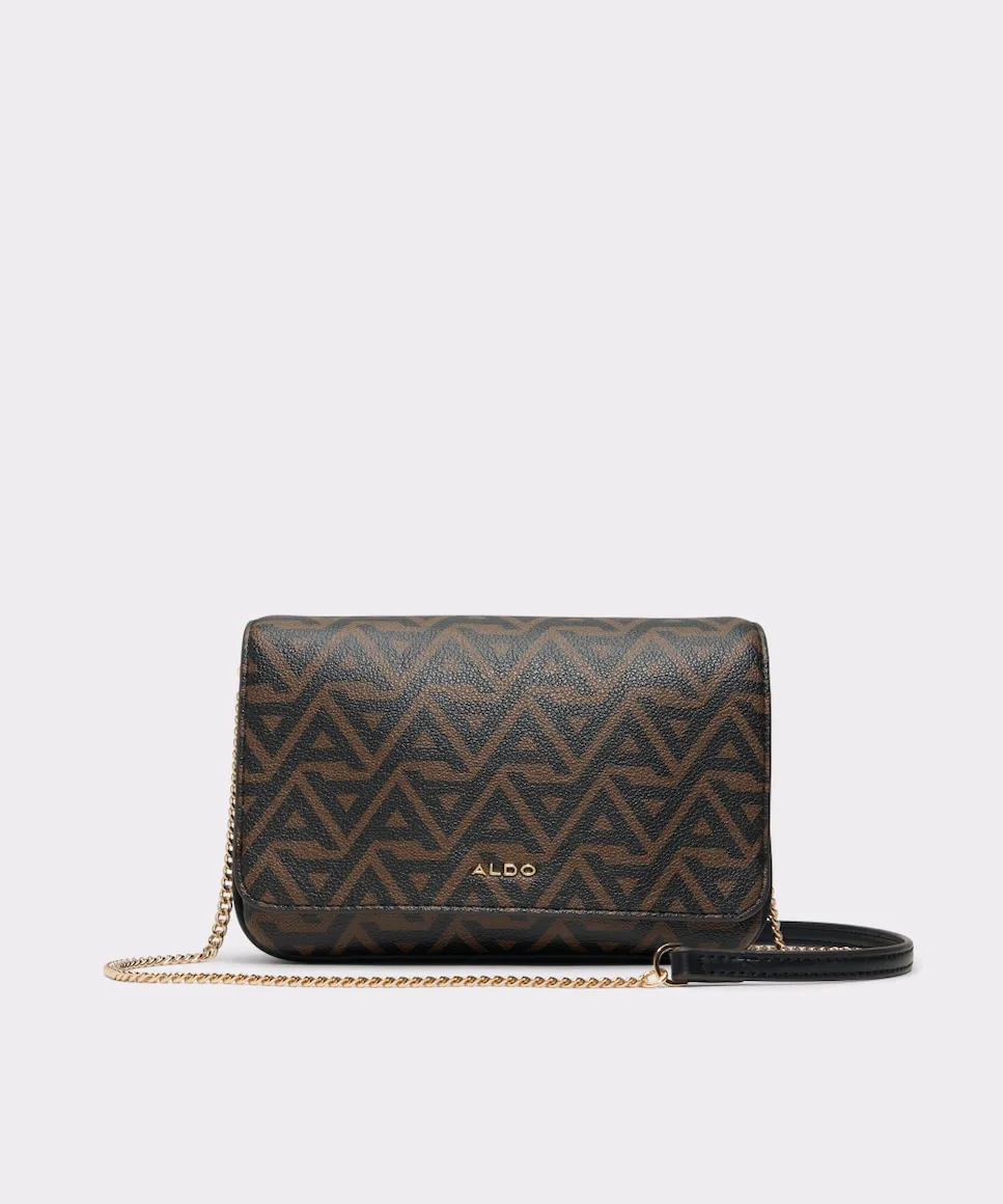 

Женская сумка через плечо с металлической застежкой Aldo, коричневый