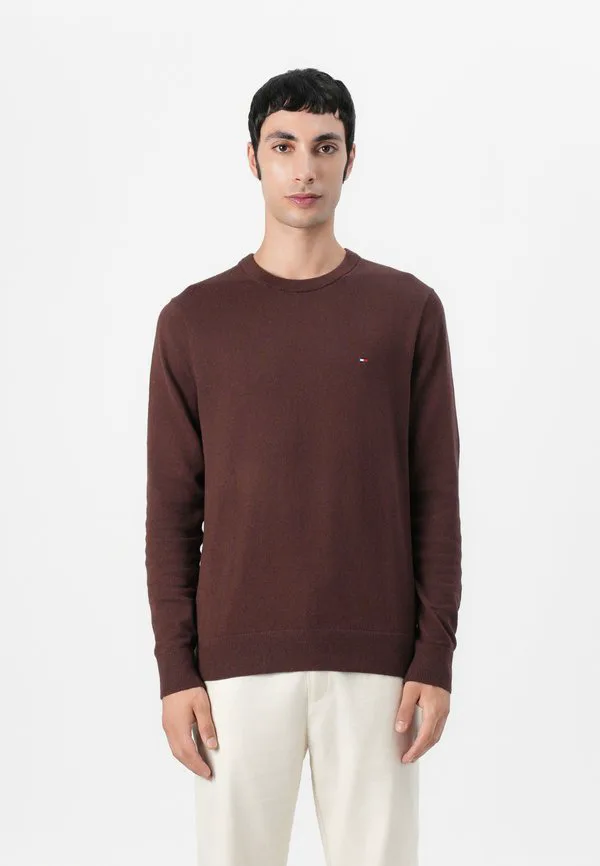 Джемпер с круглым вырезом из кашемира pima org ctn Tommy Hilfiger, Pure Brown