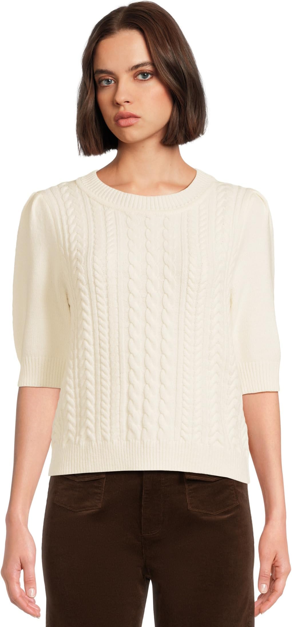 

Свитер Michael Stars Women's Elaine Puff Sleeve Pullover, Ivory