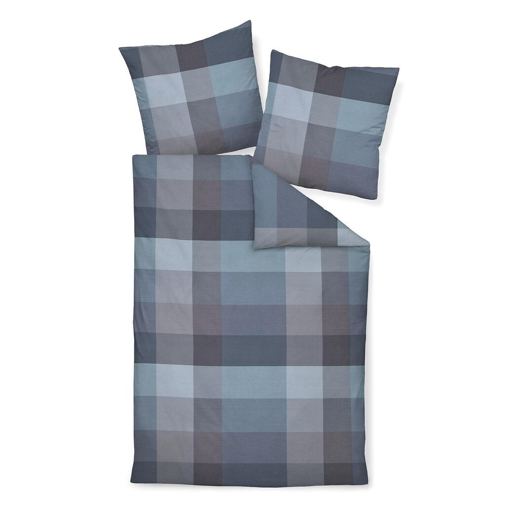 

Сатиновый комплект постельного белья Janine Design Mako Design moment 98084 цвет Shadow Blue Mauve-02 размер 200x200 + 2x80x80 см Original Janine