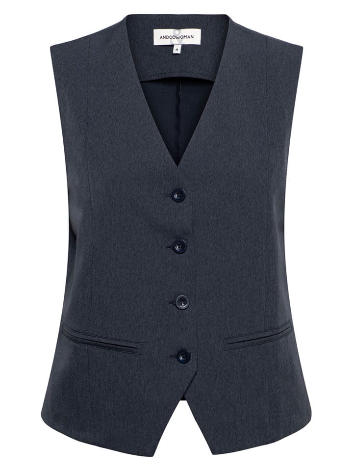 

&Co Woman Жилет "Прия" темно-синего цвета