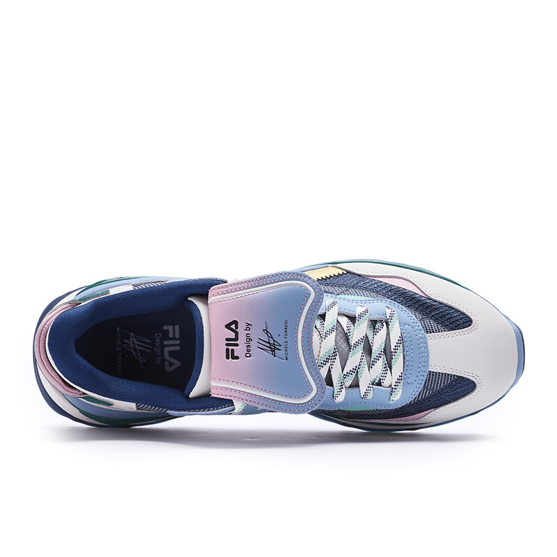 Кроссовки FILA KM2 Lifestyle Shoes Men Low-top Sapphire/White Agate Gray, белый — фото 4