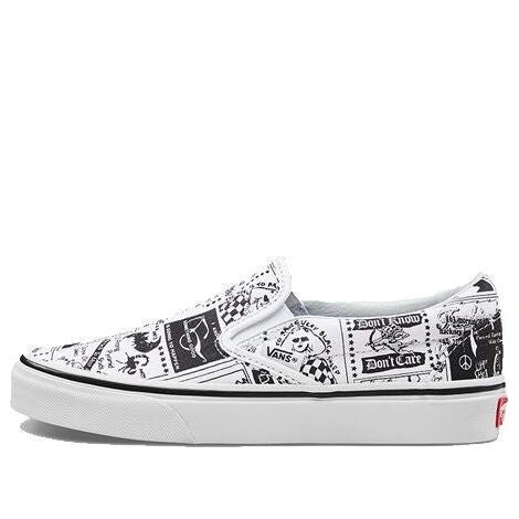 

Кроссовки x ashley williams slipon 'white black' Vans, белый