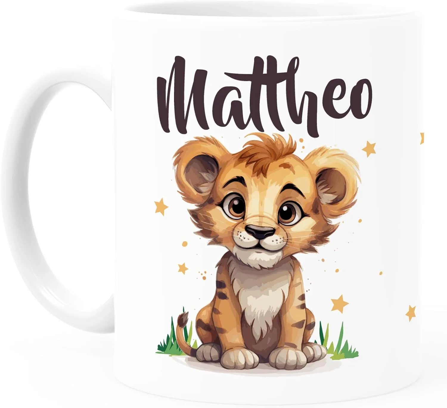 Детская пластиковая кружка с именем для малыша Lion SpecialMe — фото 2
