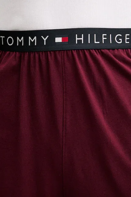 Пижамные брюки хлопковые с эластаном Tommy Hilfiger, синий — фото 4