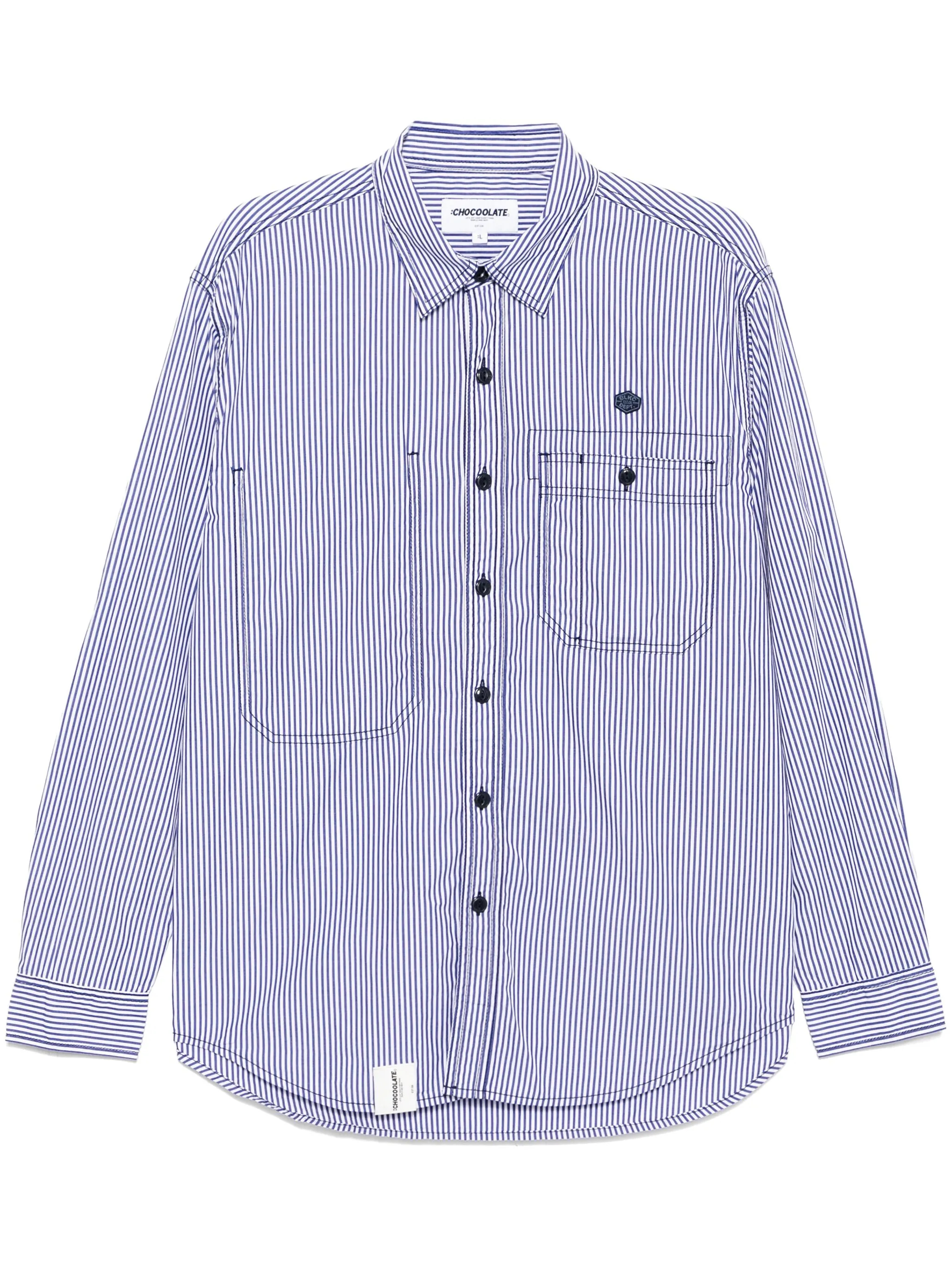 

Рубашка в полоску Chocoolate, синий