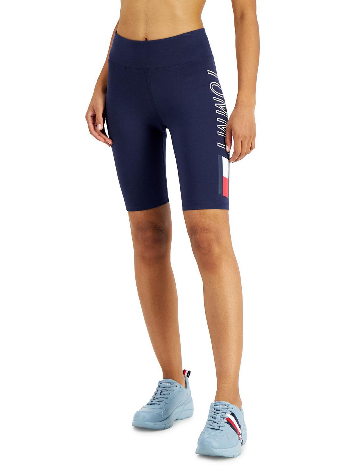 

Женские шорты для велоспорта и фитнеса Tommy Hilfiger Sport, темно-синий