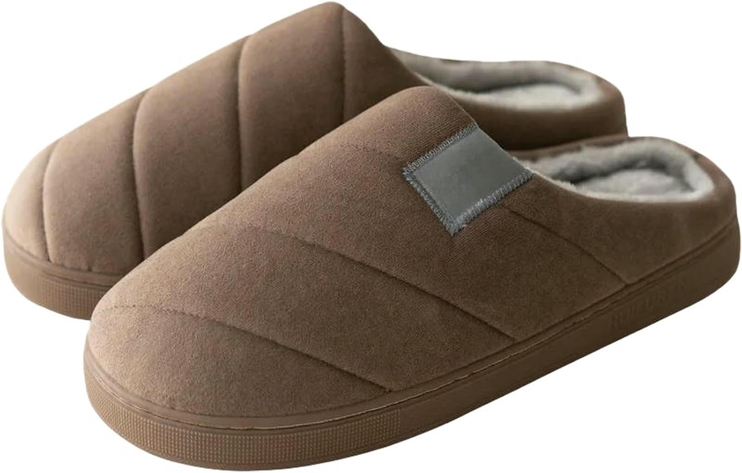 

Домашние тапочки для женщин, мужская обувь, повседневные теплые плюшевые удобные тапочки для дома Uebherv, Coffee