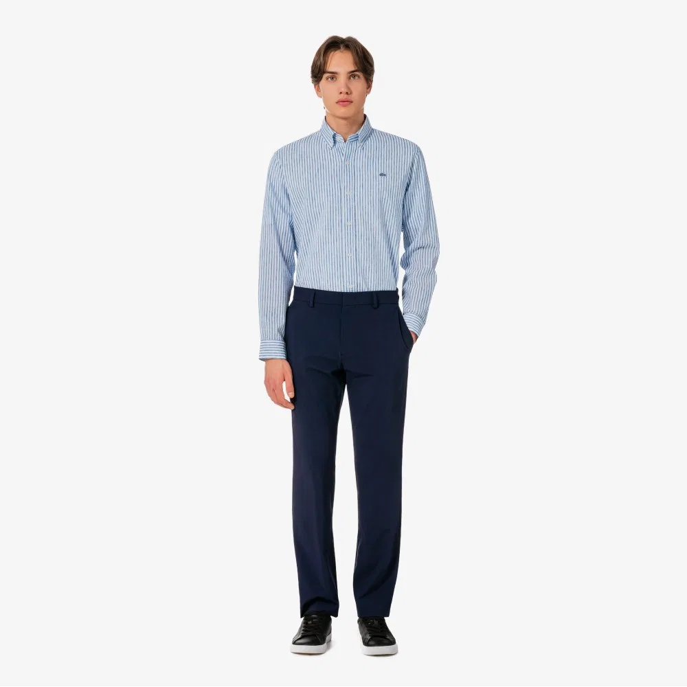 Мужские охлаждающие брюки из рипстопа тёмно-синие от Lacoste — фото 4