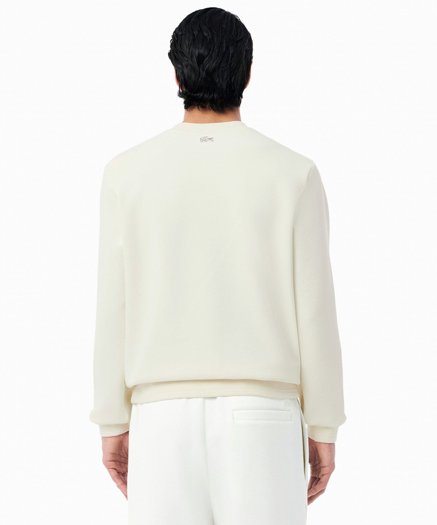 Толстовка LACOSTE с вышивкой, White — фото 2