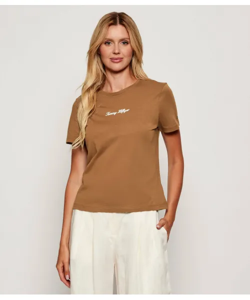 

Футболка Regular fit Tommy Hilfiger, коричневый