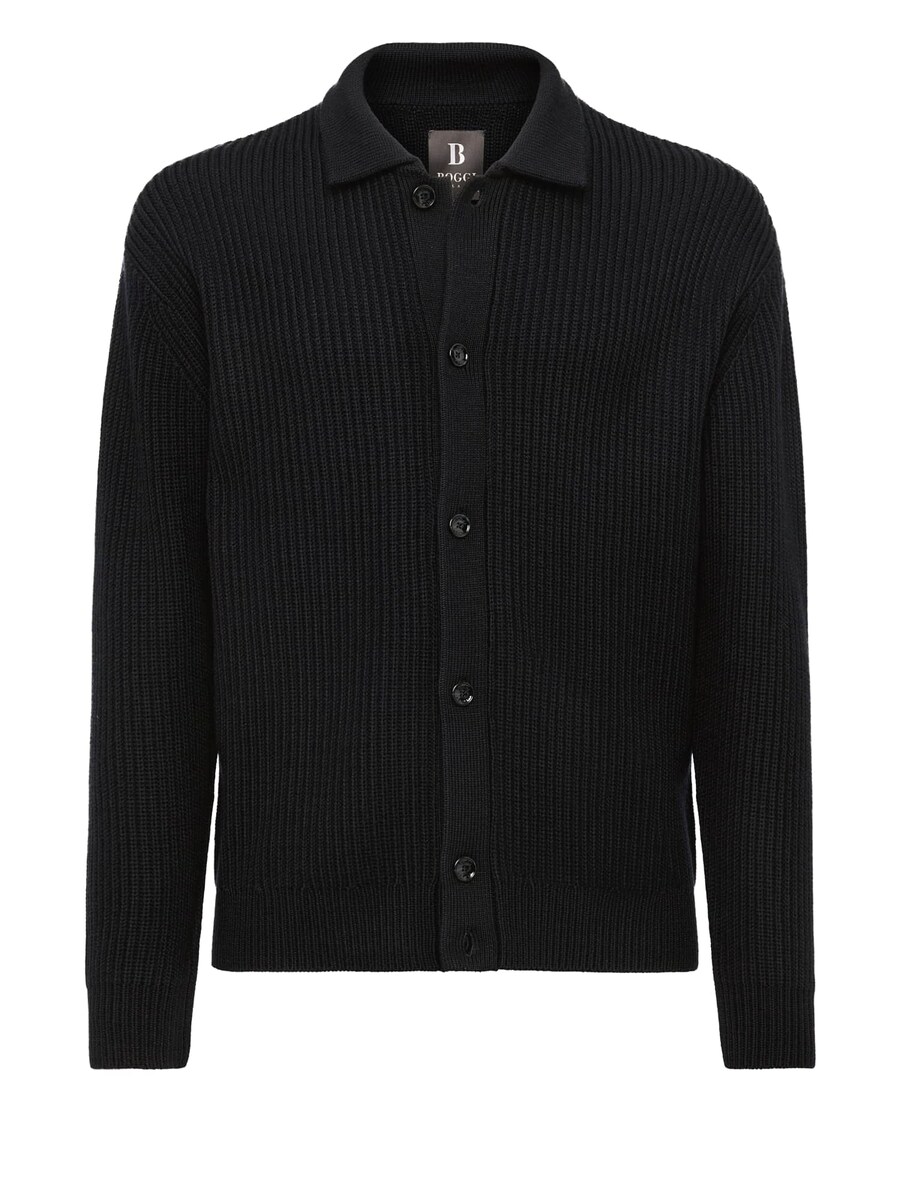 

Вязаный кардиган Boggi Milano Knit Cardigan, черный